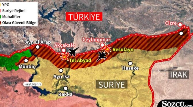 Baris Pinari Harekati Nereye Yapiliyor Iste Suriye Haritasi Ve Firat In Dogusu Son Dakika Haberleri