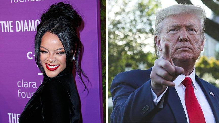 Rihanna’dan Trump’a sert eleştiri: ‘Amerika’daki en akıl hastası insan’