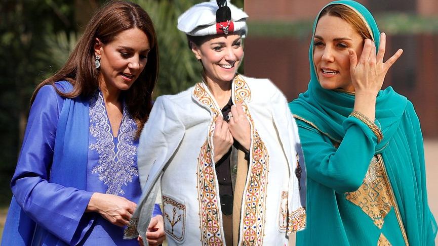 Kate Middleton Pakistan gezisinde tercih ettiği stiliyle hayran bıraktı