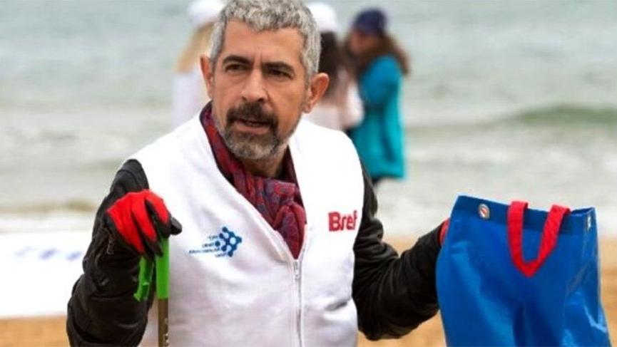 Kıyı temizliğine ünlüler de katıldı