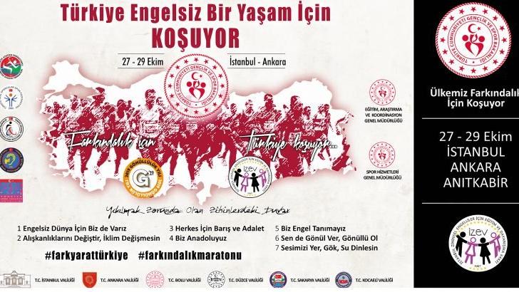 29 Ekim farkındalık koşusu: Engelsiz bir dünya için biz de varız