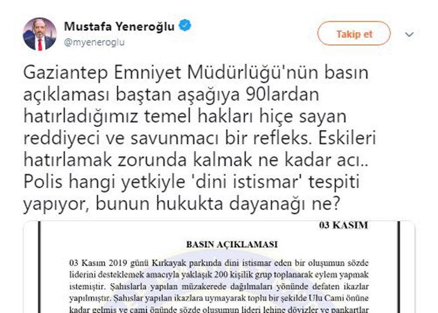 İstifa eden Yeneroğlu’ndan AKP'li İnce’ye sert tepki! - Resim : 1