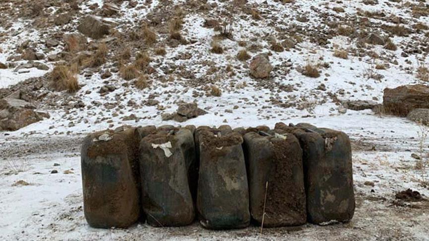 Van’da, PKK’ya ait 2 ton ‘amonyum nitrat’ ele geçirildi