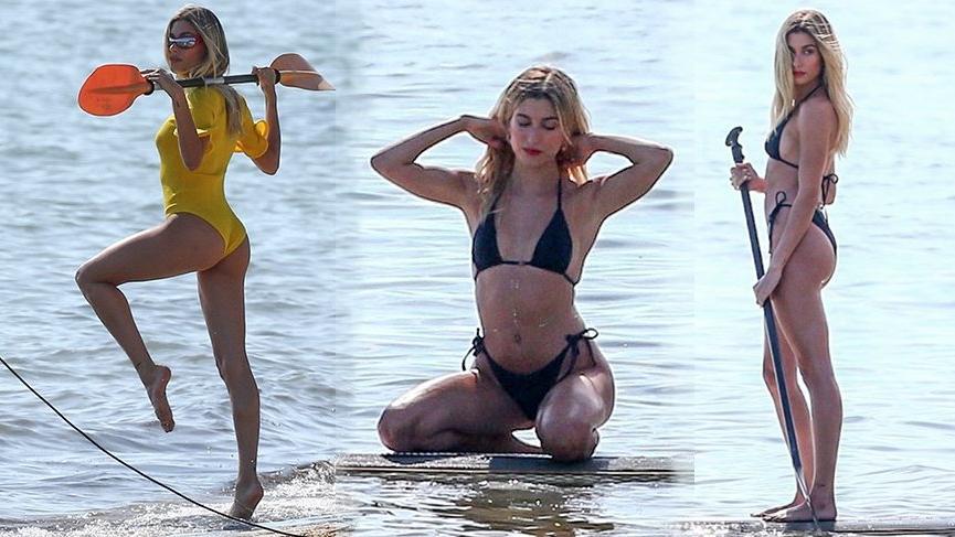 Hailey Bieber’i hastalık durdurmuyor