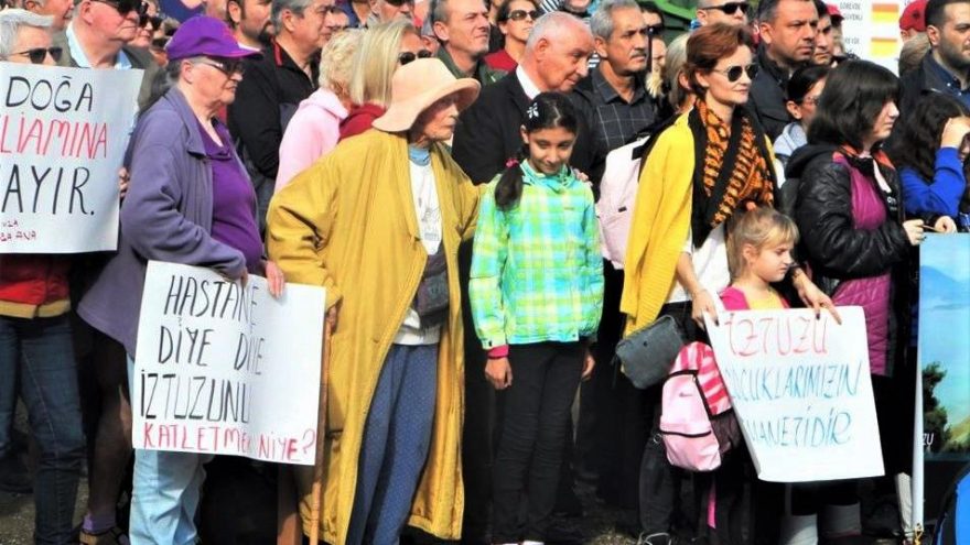 Çevreciler İztuzu Deniz Hastanesi’ne karşı