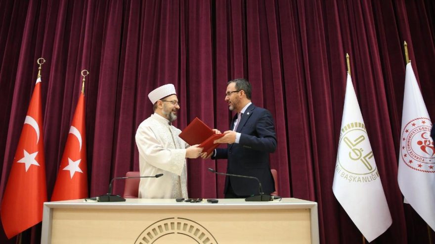 Gençlik ve Spor Bakanlığı ile Diyanet Başkanlığı arasında işbirliği protokolü
