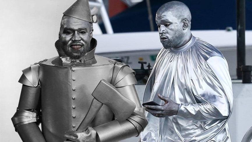 Kanye West Mary operası için kendini gümüş rengine boyadı alay konusu oldu