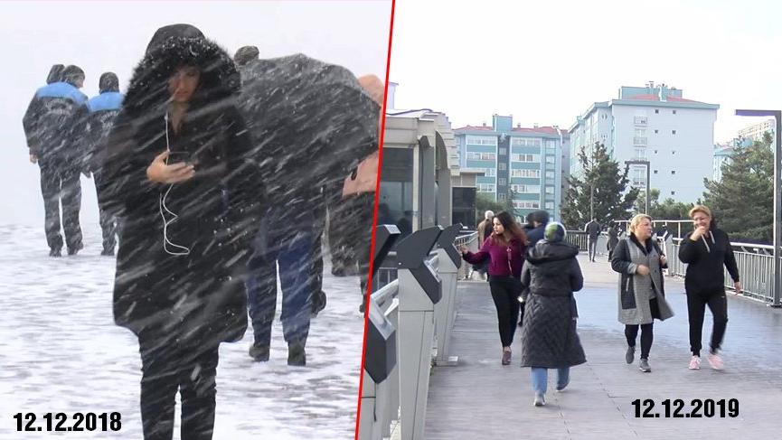 Gecen Yil Bugun Lapa Lapa Yagmisti Ayni Yer Bugun Cok Farkli Son Dakika Haberleri