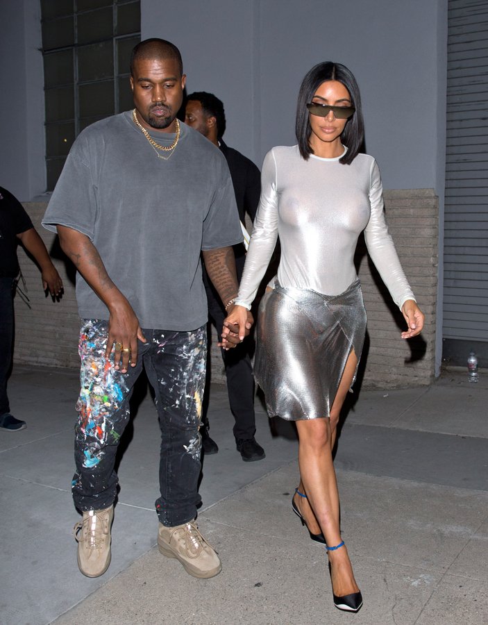 kim kardashian kanye west in
