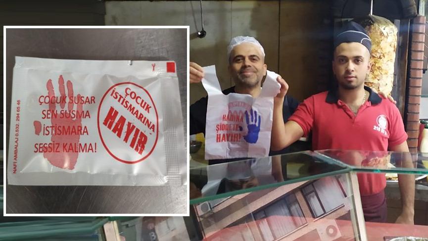 Kadına yönelik şiddete ve çocuk istismarına böyle dikkat çekti