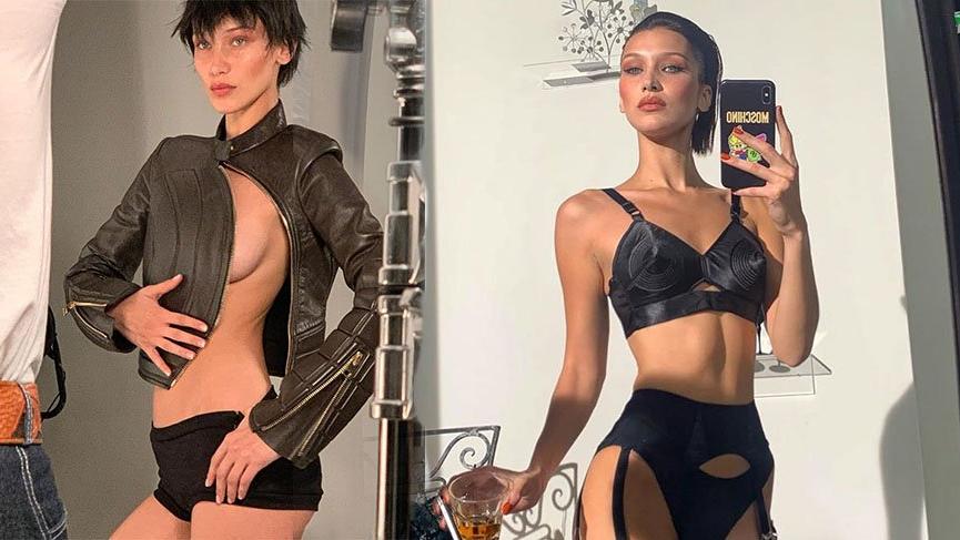 Bella Hadid’in cesur dekoltesi görenleri şoke etti