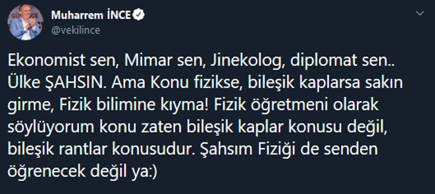 Muharrem İnce’den Cumhurbaşkanı Erdoğan’a Kanal İstanbul yanıtı!