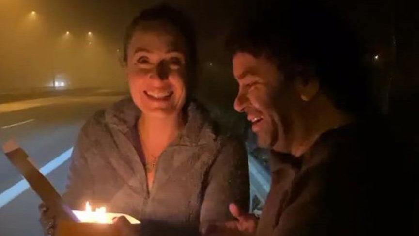Ceyda Düvenci’ye otobanda sürpriz