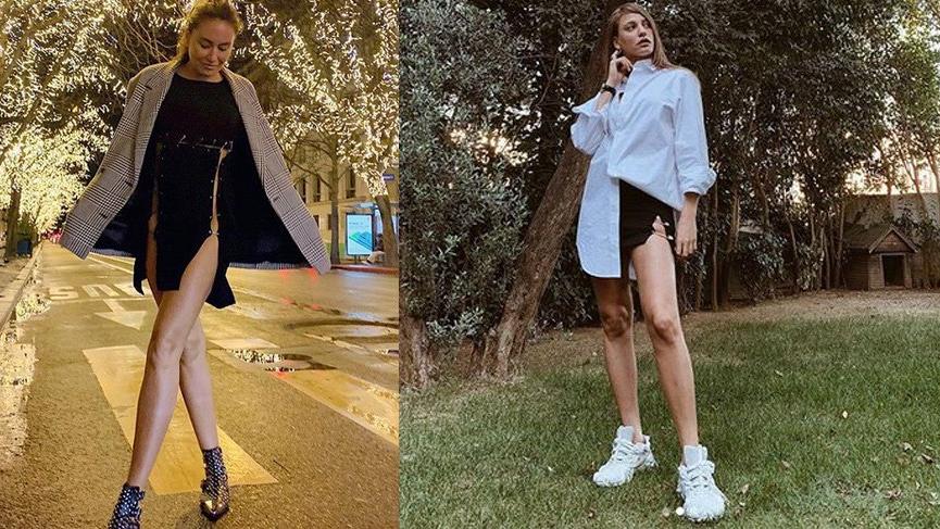 Eda Taşpınar’ın çengelli iğne kıyafeti, Serenay Sarıkaya’yı akıllara getirdi