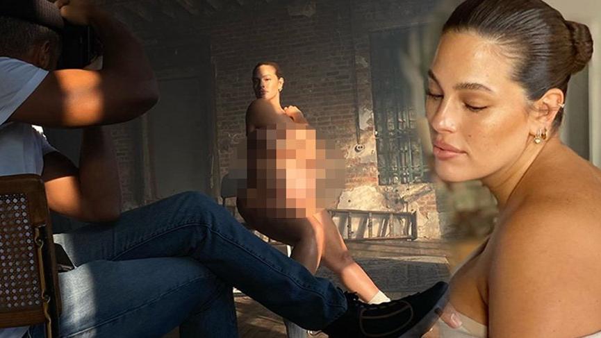 Ashley Graham bu kez eşine soyundu