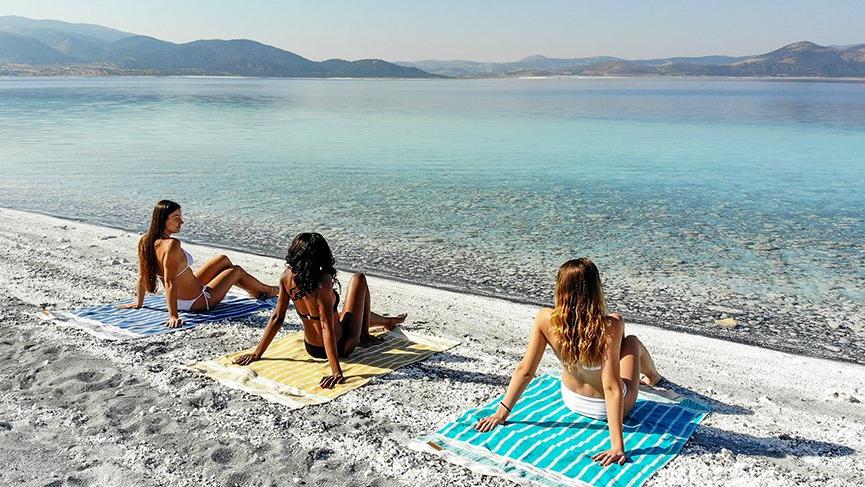 Salda Gölü’nde peştamal tanıtımı
