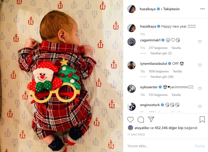 Hazal Kaya oğlu Fikret Ali’yi ilk kez paylaştı Magazin haberleri