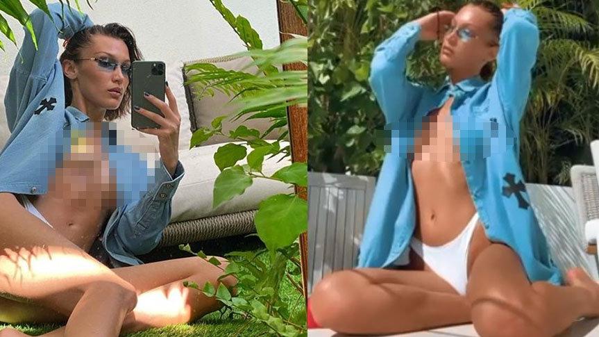 Bella Hadid yine çok cesur
