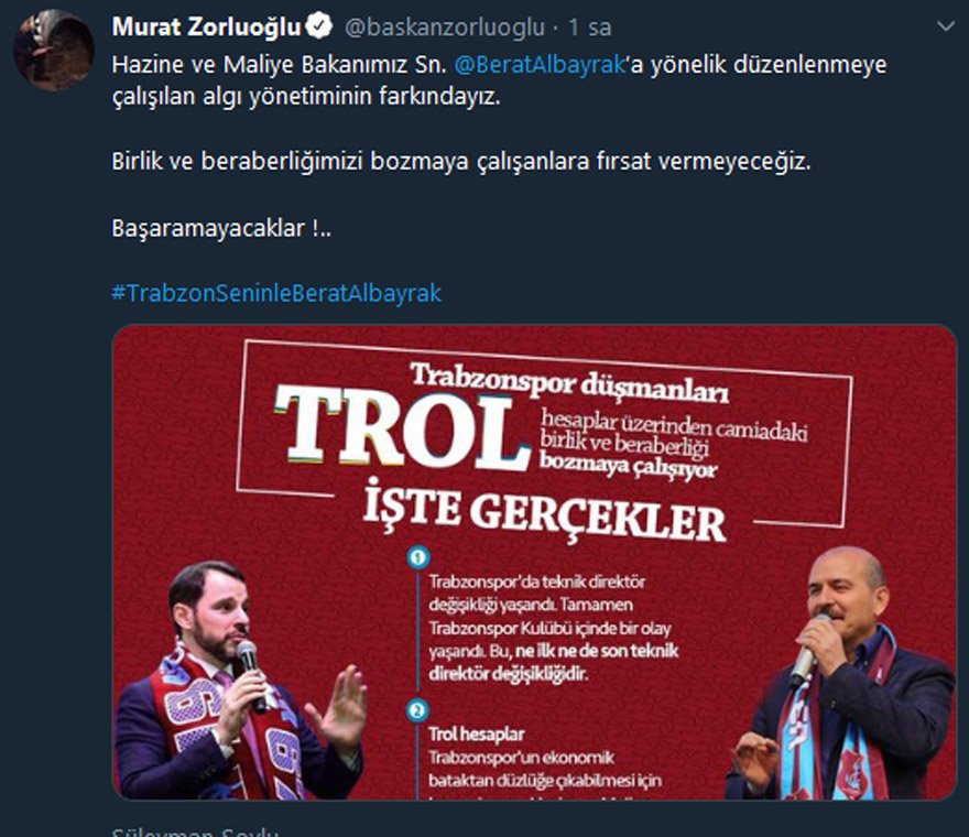 Trabzon Buyuksehir Belediye Baskani Ndan Trabzonspor Aciklamasi Son Dakika Haberleri