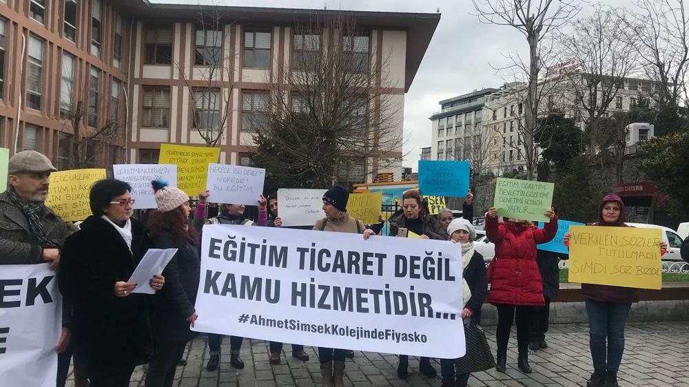 Doga Koleji Nin Ardindan Ahmet Simsek Koleji Velileri De Eylemde Sozcu Gazetesi