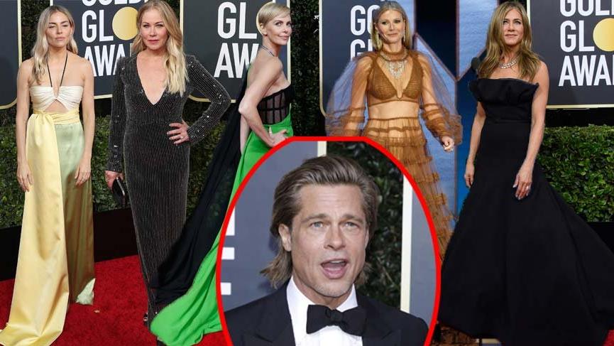 77. Golden Globe törenine Brad Pitt ve eski sevgilileri damga vurdu