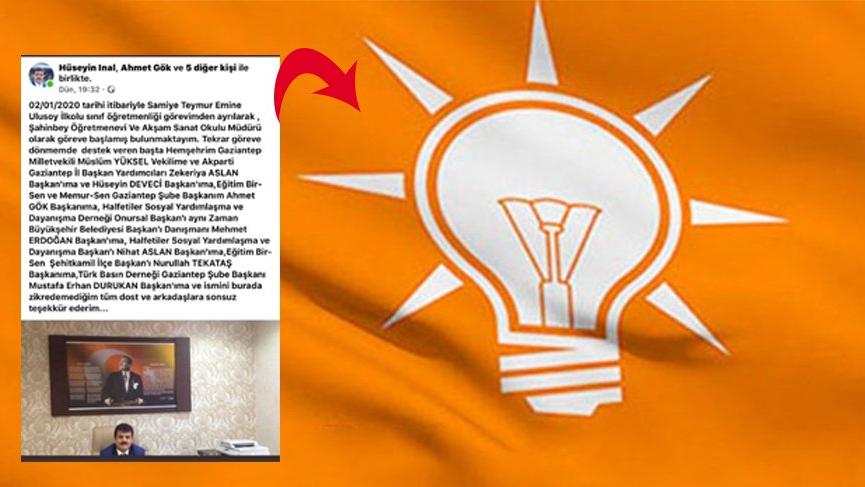 Atamadan sonra AKP’lilere teşekkür etti, görevden alındı!