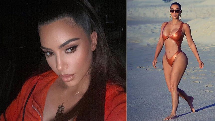 Kim Kardashian buzdolabını göstermeye doyamıyor