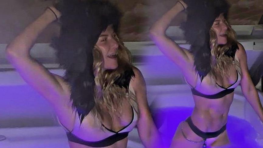 Ivana karın içinde jakuzi keyfi yaptı
