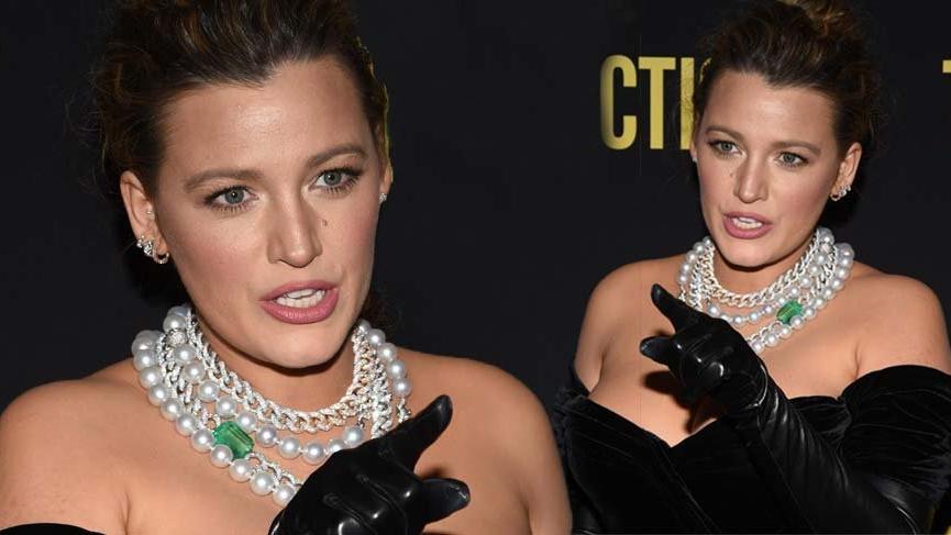 Blake Lively, The Rhythm Section galasında basının karşısına çıktı
