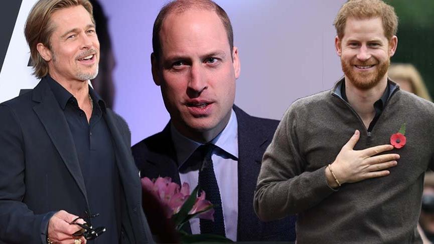 Brad Pitt’ten, Prens William’ın karşısında Prens Harry çıkışı!