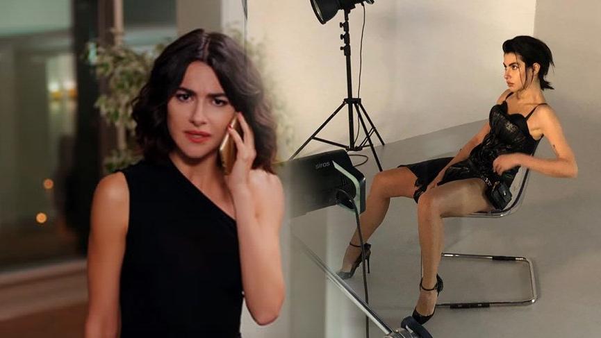 Nesrin Cavadzade siyah yırtmaçlı elbisesiyle dikkat çekti