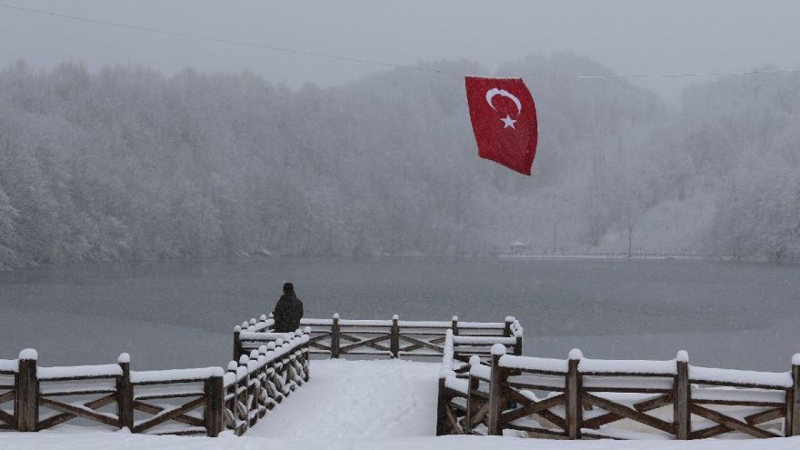 Ulugöl’de kar güzelliği