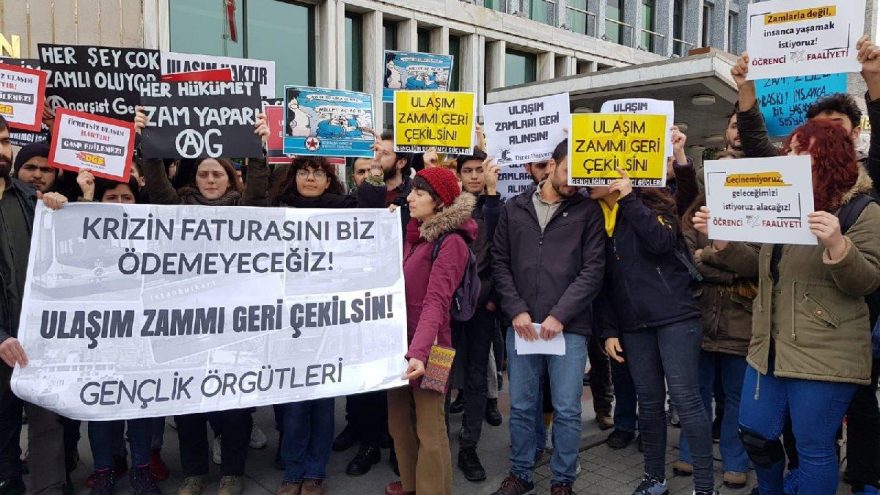 İBB önünde zam protestosu!