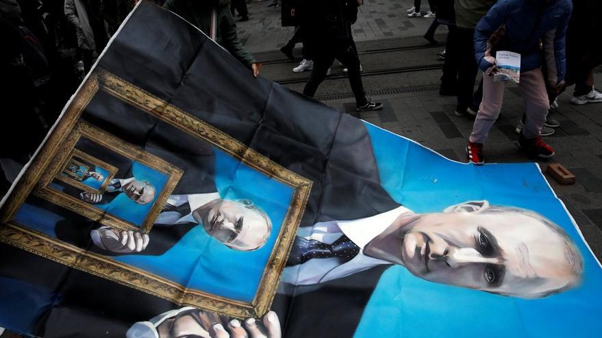 Görenler inanamadı: İstiklal Caddesi’nde Putin gerilimi
