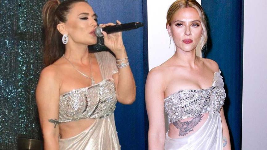 Demet Akalın Scarlett Johansson’u taklit etti sosyal medya dalga geçti