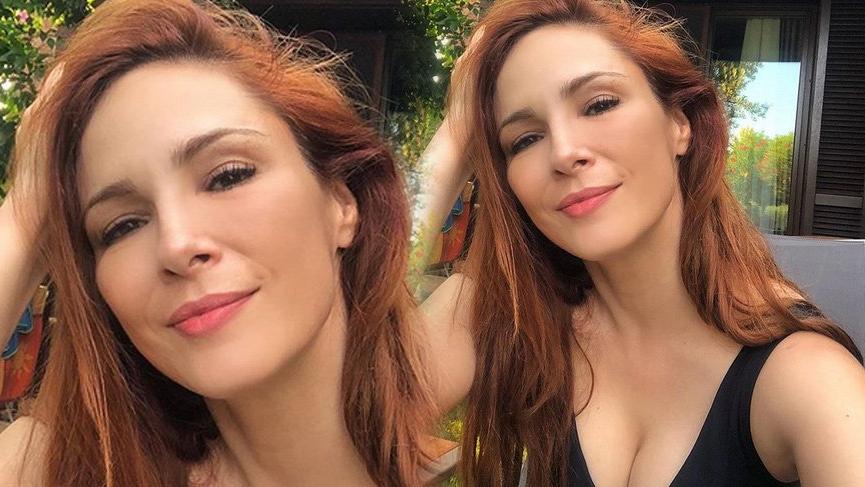 Mine Tugay’ın dekolteli selfiesi
