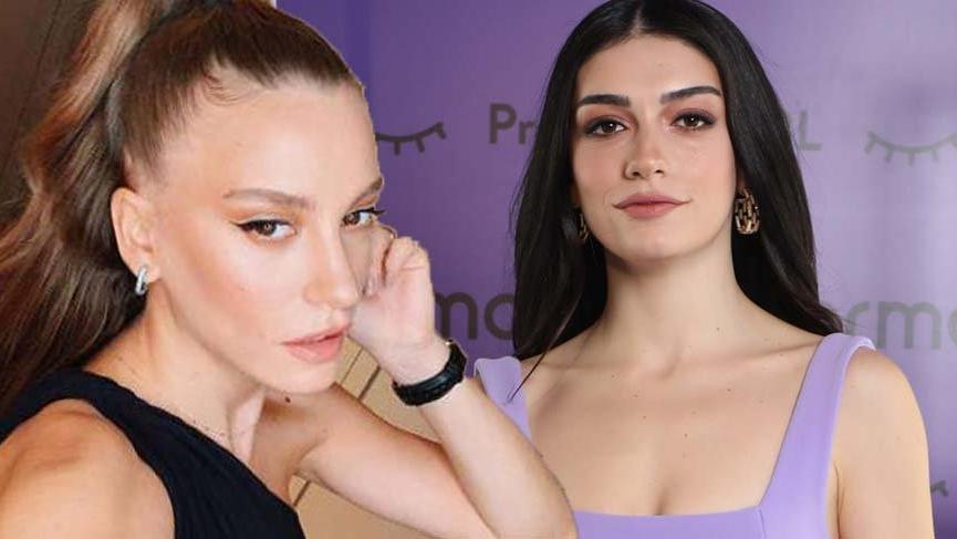 Hazar Ergüçlü, yüzü olduğu markanın lansmanında Serenay Sarıkaya’ya destek verdi