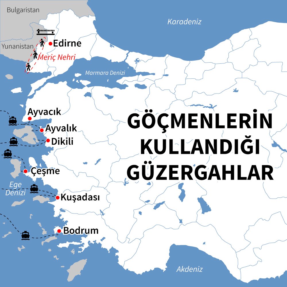 turkiye den yunanistan a kac gocmen