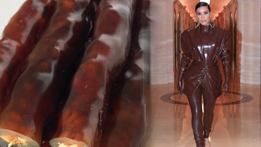 Kim Kardashian’ı cevizli sucuğa benzettiler