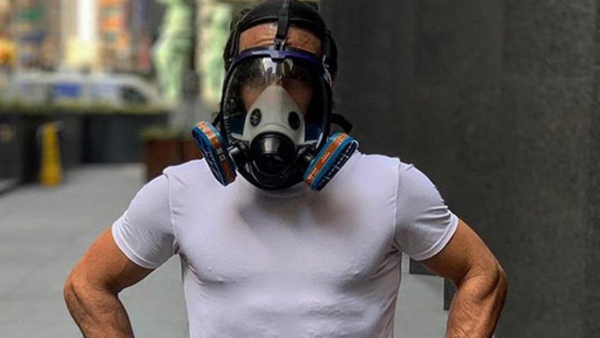 Nusret’ten gaz maskeli mesaj