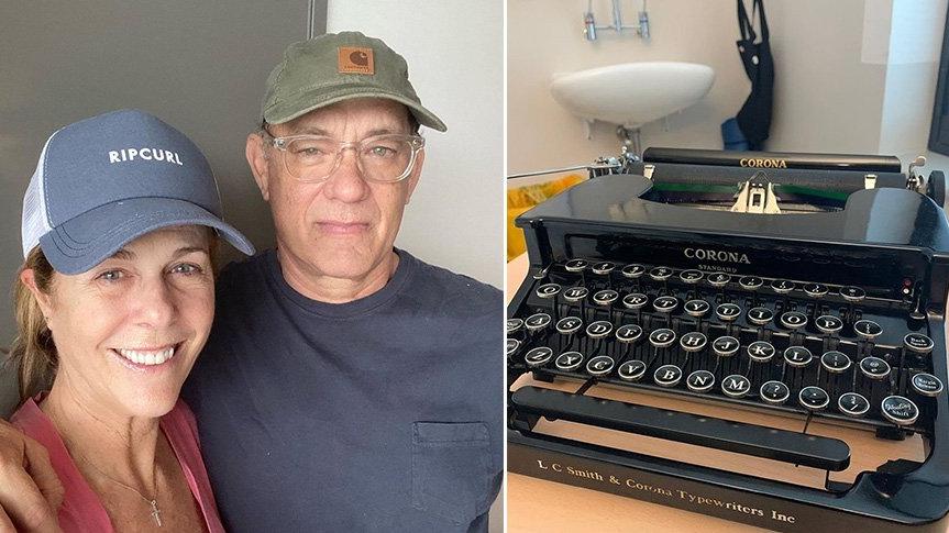 Tom Hanks: Corona virüsü daktilodan kaptım