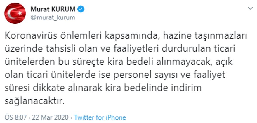 Bakan Kurum duyurdu: Kira bedeli alınmayacak - Resim : 1