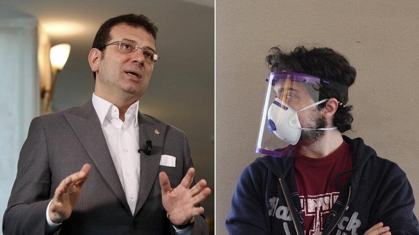 Sağlık çalışanlarına medikal ekipman üreten gençleri Ekrem İmamoğlu tebrik etti