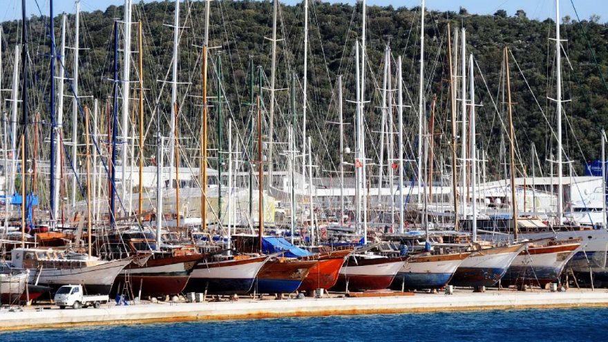 Bodrum’da üç bin yat karada kaldı