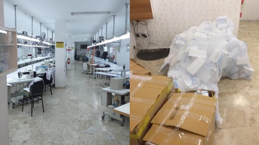 Maske fırsatçılarına polis baskını