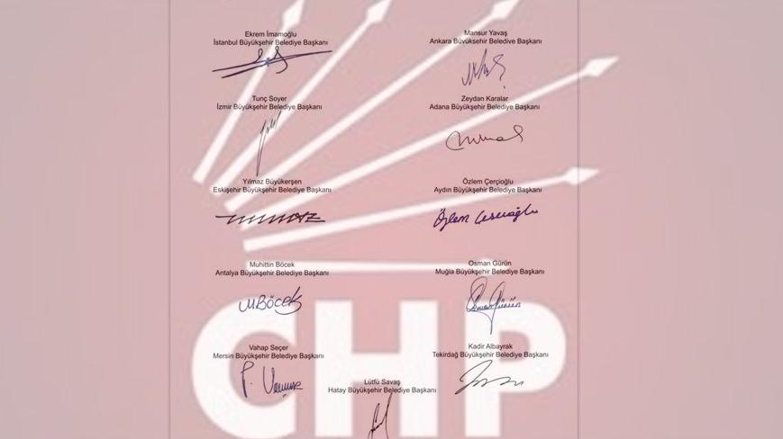 CHP’li 11 büyükşehir belediye başkanından ortak açıklama: Tüm vücudumuzu taşın altına koymalıyız