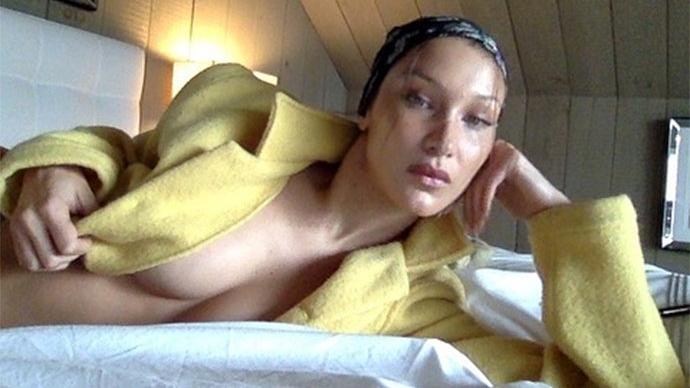 Bella Hadid’in karantinada seksi pozları