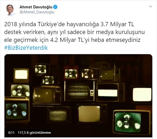 Davutoğlu’ndan Erdoğan'a tepki: Talan etmeseydiniz biz bize yeterdik! - Resim : 1