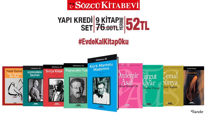 Sözcü Kitabevi İlan-12 Nisan Pazar