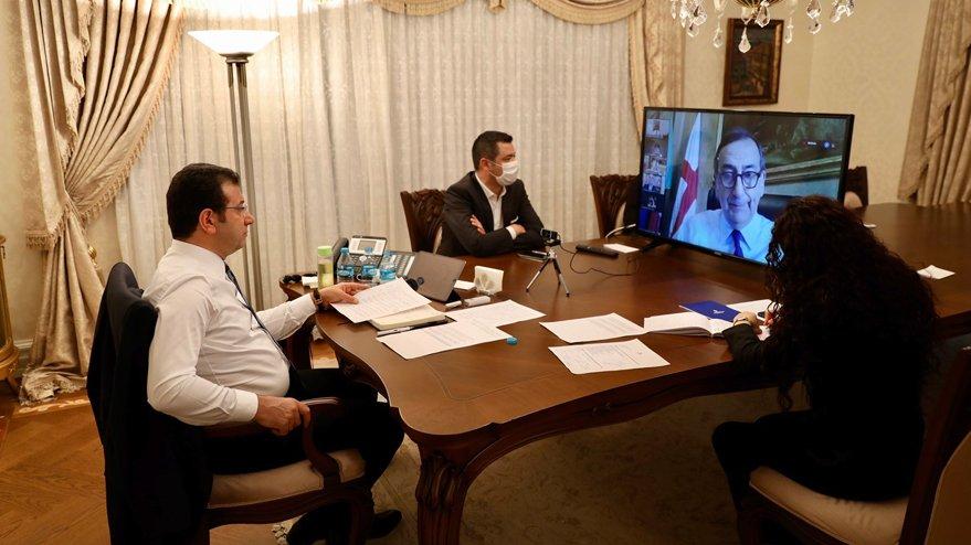 İmamoğlu, diğer ülkelerin belediye başkanlarıyla pandemiyi görüştü!